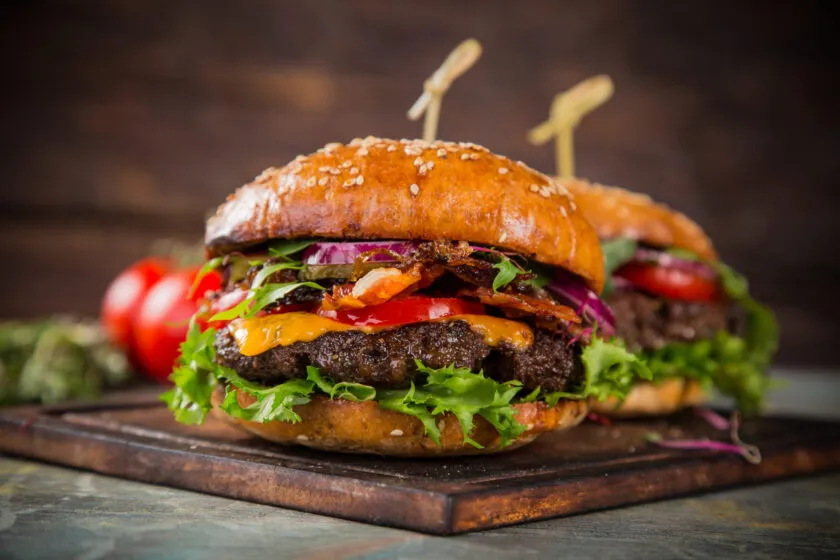 Black pepper burger