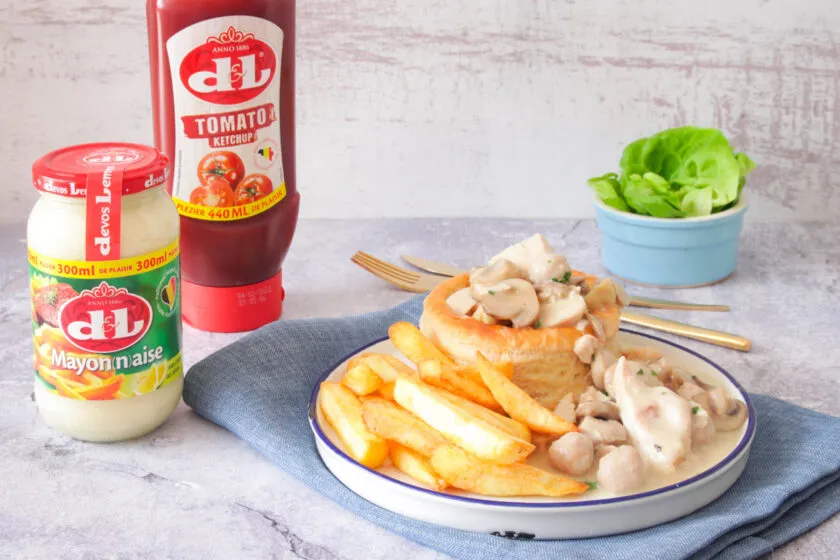 Vol-au-vent met frietjes